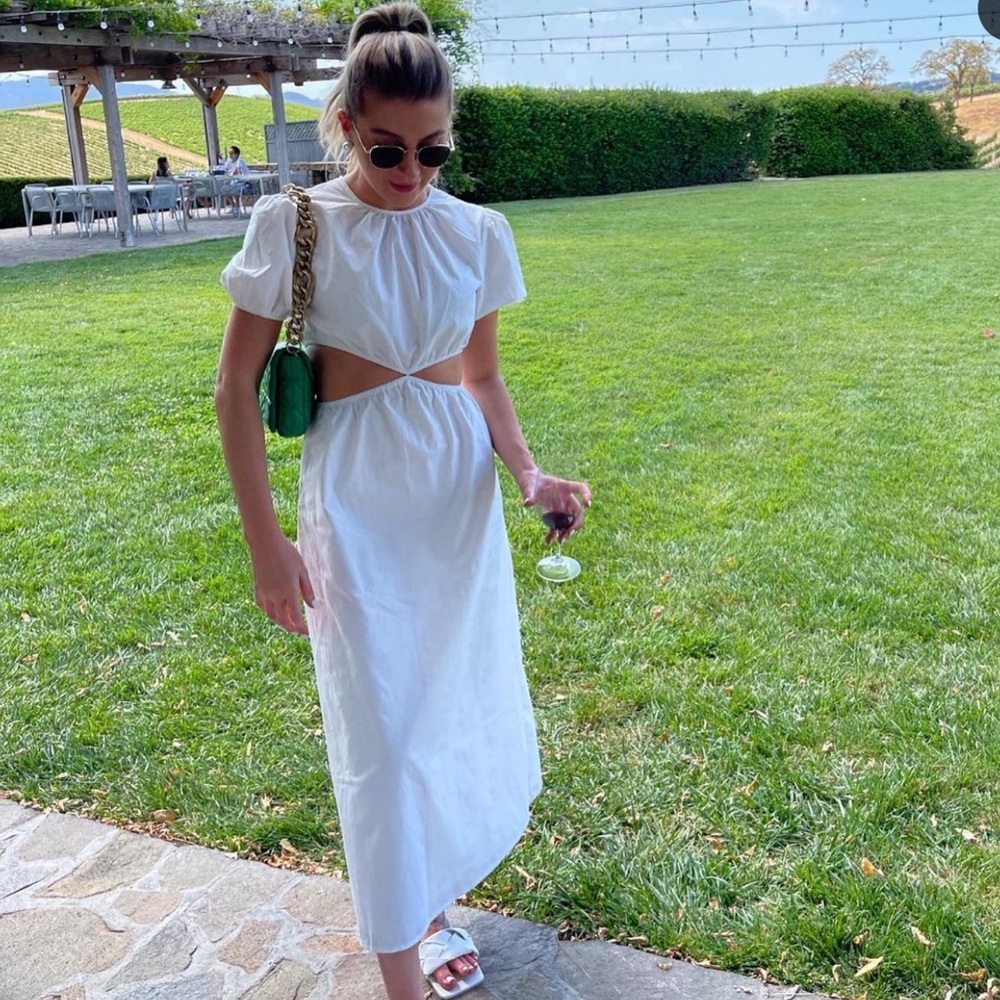 Cut out midi dress